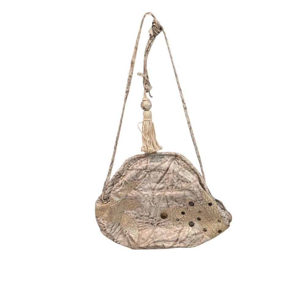 Carlo Fiori of Italy Vintage Leather Crossbody Shoulder Bag Patchwork 80s Purse